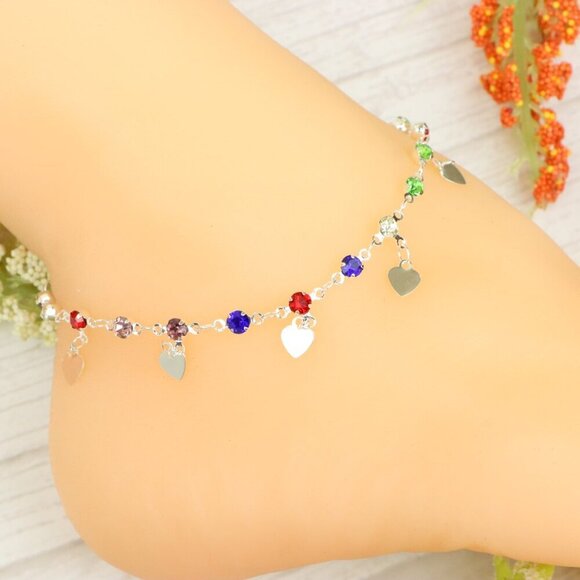"Handmade Anklet – Elegant & Delicate Jewelry for Women | UNVRC1187 - Picture 6 of 10